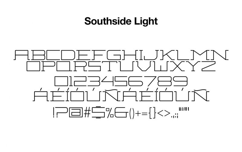 sports-font-southside-light-glyphs